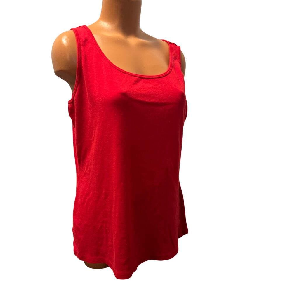 CATO Women’s Red Tank Top Size XL Sleeveless Blouse Casual Everyday